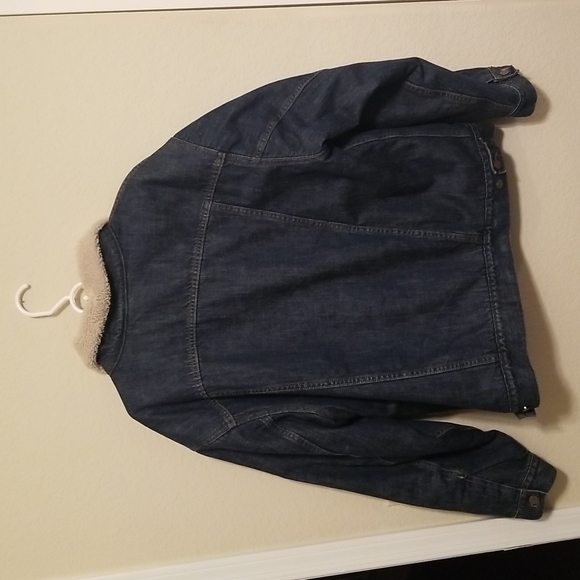 Levi's Dark Wash Denim Blue Jacket Sz XL - Picture 4 of 5